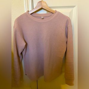 Uniqlo Waffle Knit Sweater Pink Women’s Size XS